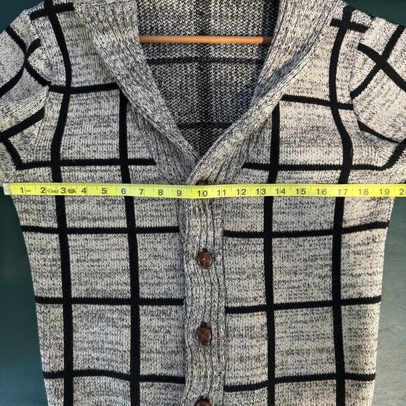 Mens Grandpa Sweater Unbranded Sz S Heavy Buttons Knit Cardigan Unisex Casual - Picture 4 of 6